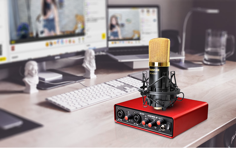 mic live Thẻ âm thanh micro ngưng tụ Takstar Victory PC-K550P đặt máy tính ghi âm điện thoại di động trực tiếp la Mai giá micro không dây