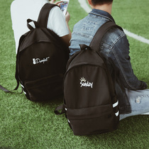 Han Edition Personality Street Oxford Cloth Double Shoulder Bag Student Couple School Bag Men And Women Fashion Trends Waterproof Computer Backpack