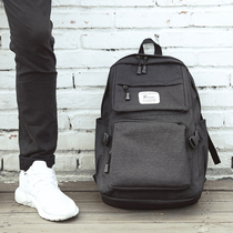 College Wind Canvas Bag Men Fashion Trends South Korea Campus Youth Junior High School College Student Ingren Double Shoulder Backpack
