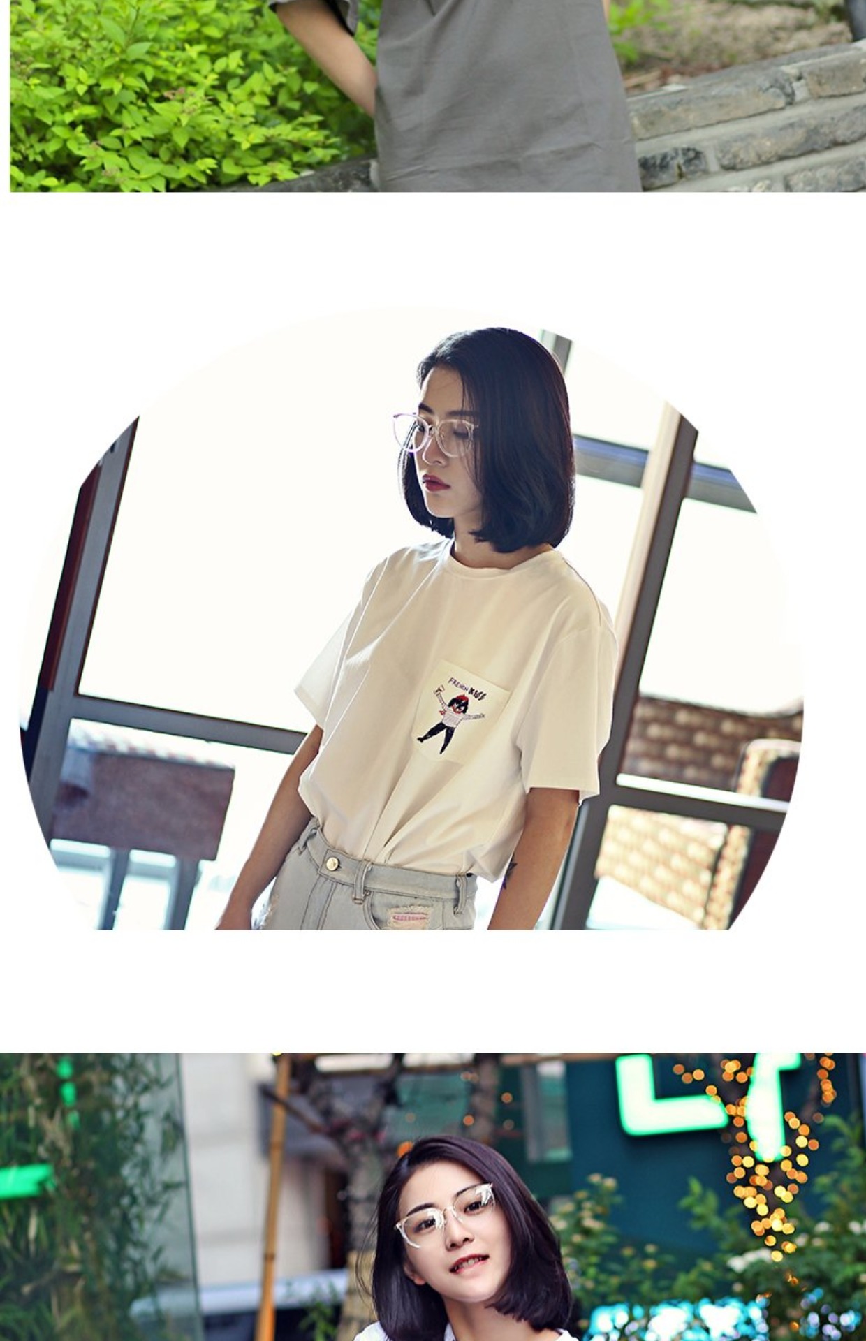 Phiên bản tiếng Hàn mới của khung kính trong suốt nữ Su Yan trang trí gương phẳng có thể được trang bị khung thời trang cận thị Harajuku kính tròn