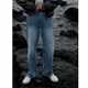 25652 Spring and Summer New Boyfriend Pants Washed Blue Trousers Fashion Korean Style Simple Jeans