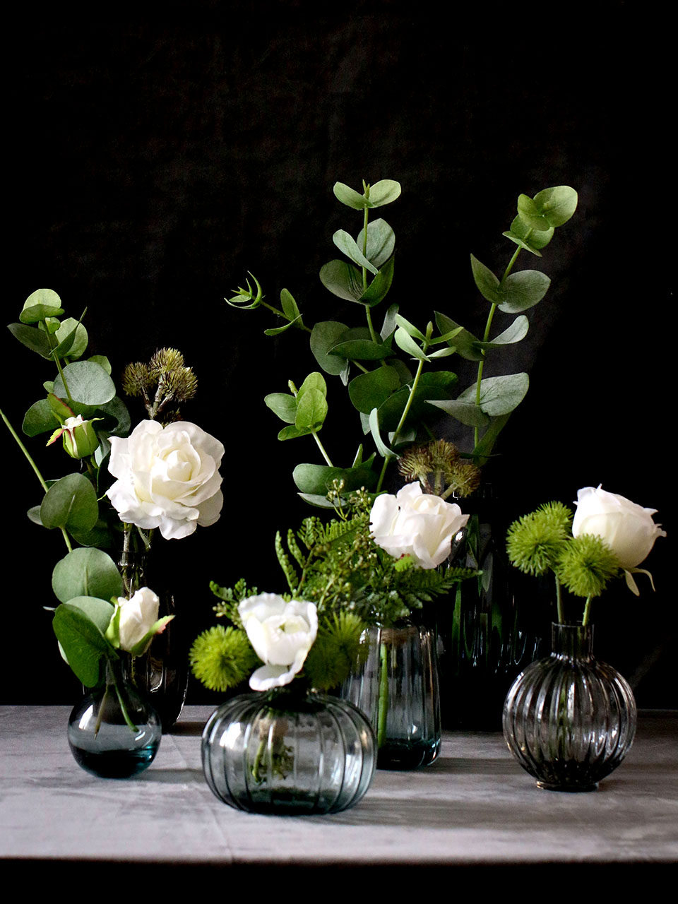 INS wind classical elegant thumb vase Hotel dining living room countertop hydroponic home soft decoration flower arrangement