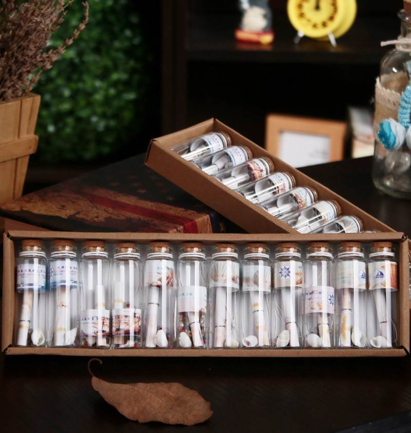 Bottle Love Time Sack Love Gift Note Time To Put Small Release Love Letter and May Trumpet Gift Box Seal Capsule-Taobao