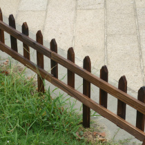Carbonized wood fence garden pastoral wood fence anti-corrosion Wood dog fence fence wooden fence garden fence garden fence