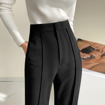 Mularsa High Waist Straight Drum Western Dress Pants 2022 Spring Autumn New Pure Color 90% Pants Fashion Haren Radish Pants