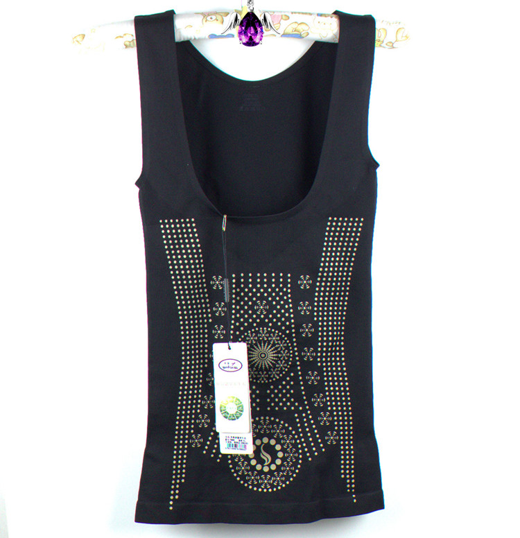 Yan Yan 7886 cotton co giãn dài corset cơ thể ion âm cơ thể chạm khắc caffeine bụng sau sinh tourmaline làm đẹp cơ thể quần áo áo body nam
