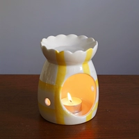 Микроконтроливые желтые и белые полосы 9*13 см (с трещинами с атмосферой)