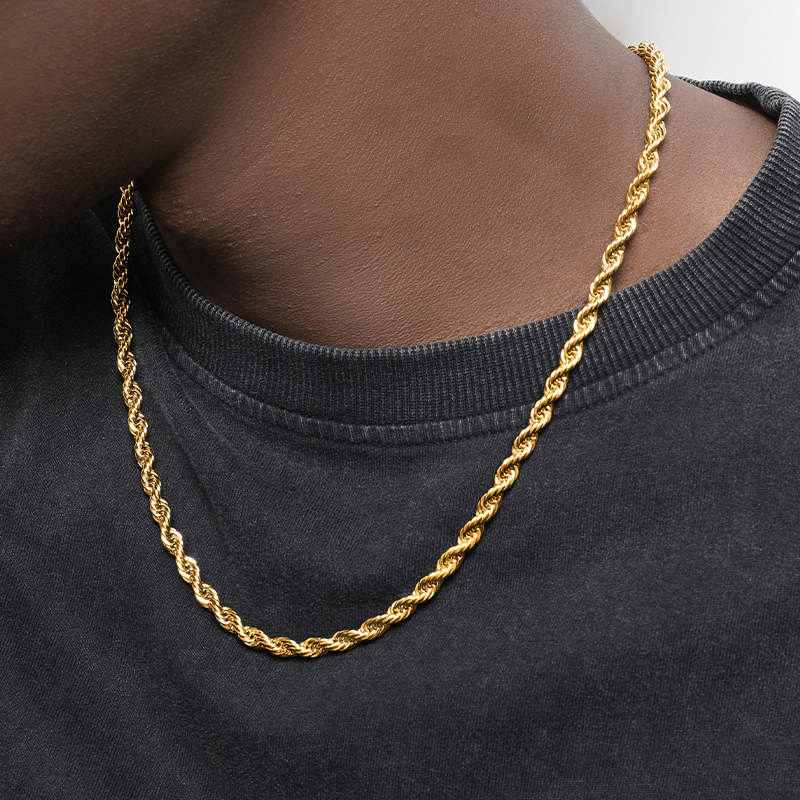 Grgr Short Twist Chain Gold Twist Chain 18K Gold Necklace Unisex Hip-Hop Clavicle Chain Grgr Short Twist Chain Gold Twist Chain 18K Gold Necklace Unisex Hip-Hop Clavicle Chain
