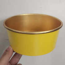 Yellow gold foil paper bowl Small paper bowl Disposable commercial round packaging bowl special thickened carton packaging box