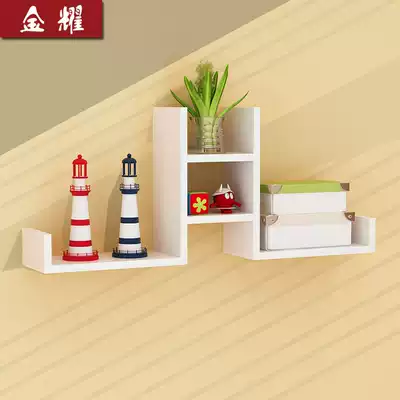 Wall shelf Wall living room flat partition partition wall wall tile bookshelf decorative frame without punching