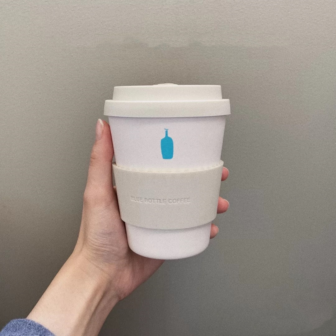 Spot Japanese BLUE BOTTLE ARABICA small blue bottle coffee cup bamboo fiber environmental protection cup accompanying cup