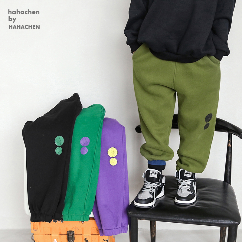 Boy plus trousers in one - one - fleece casual sweater for 2020 new cache trousers