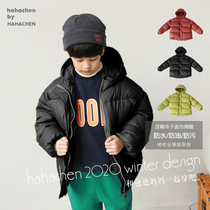 Boys cotton tide child parent-child Western style thick warm coat zhong da tong cotton-padded jacket 2020 new childrens cotton-padded clothes