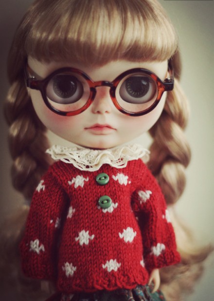 Đài loan làm ochre vòng khung retro kính phụ kiện búp bê vải nhỏ Blythe áp dụng búp bê và phụ kiện