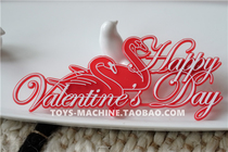 TSM0005KR Korea purchased Neon Moon hand-made retro flamingo plastic brooch decorative pin oversized