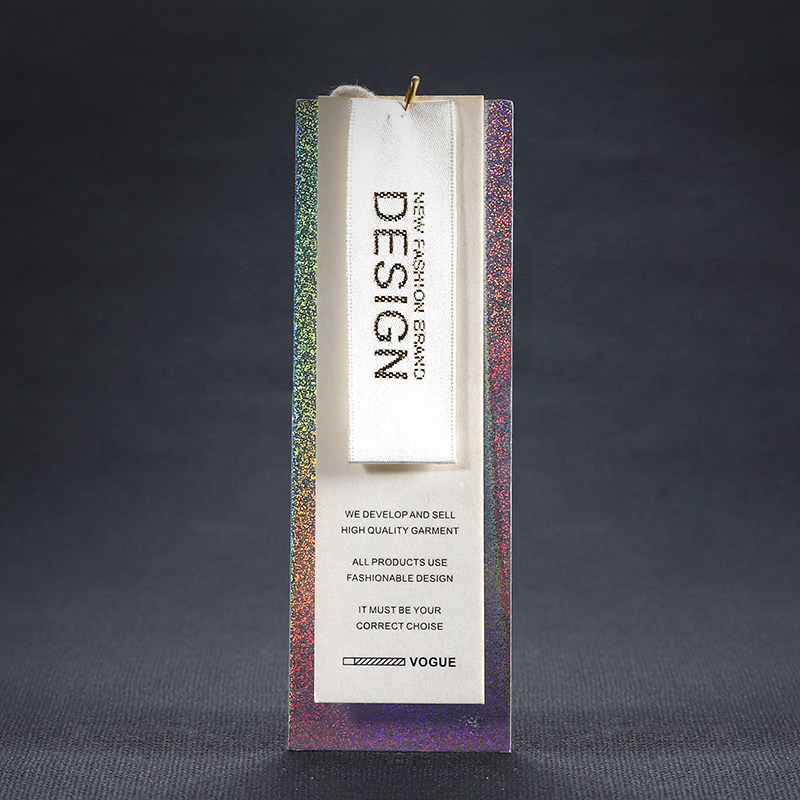 Men and women Clothing Pendant set to make specialty paper Clothing Silver Sesame Dot listed label to make custom trademark logo design