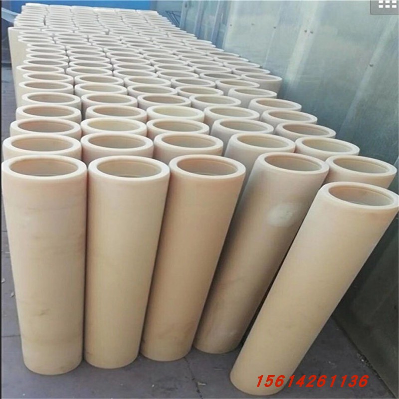 To process white super wear-resistant MC nylon tube black glass fiber reinforced 66 tube with various diameters customized
