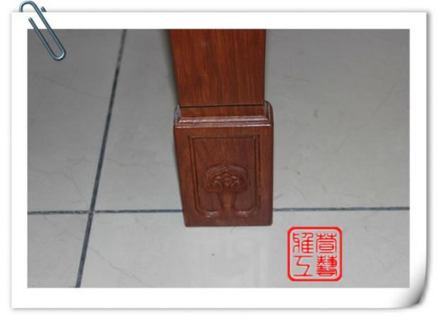 Gỗ đậm màu gỗ gụ dày bằng gỗ gụ trường hợp ngồi xổm trong trường hợp của ngôi đền Shentai cho bàn cho hiên nhà - Bàn / Bàn bàn ghế gỗ