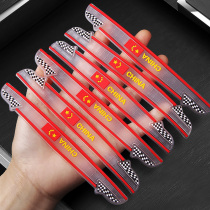 Door anti-collision strip Rearview mirror thickened and extended anti-collision stickers Car decoration supplies Daquan Open the door dawdle rub rubber