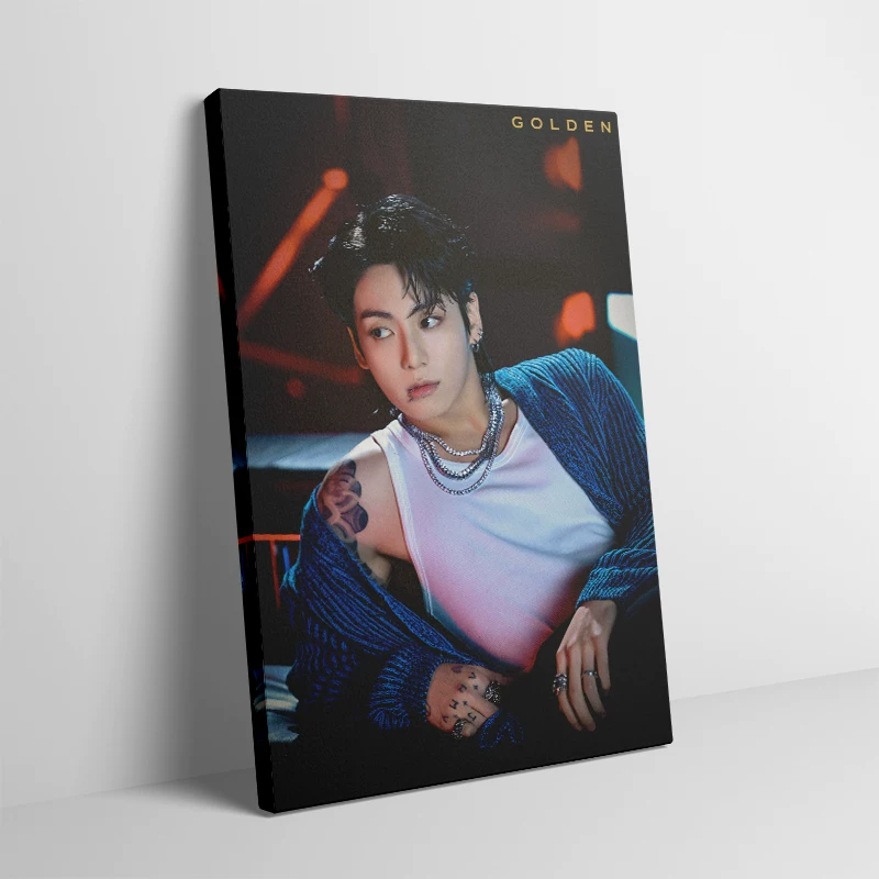 Безрамная картина с декором BTS Tianjiu Country Jungkook, индивидуальная звезда, подарок для комнаты, общежитие, настенная