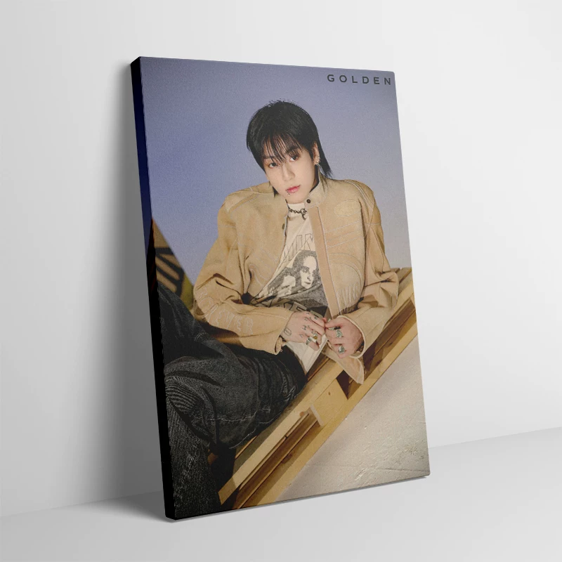 Безрамная картина с декором BTS Tianjiu Country Jungkook, индивидуальная звезда, подарок для комнаты, общежитие, настенная