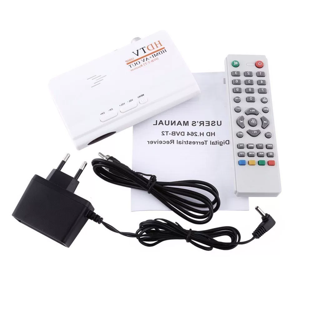 1080PHD HDMI DV B-T2 TVB OX TUNER Receiver Converter Remote