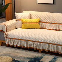 New winter plush sofa cushion European non-slip four seasons universal modern living room sofa cover towel backrest