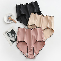 Large yards ladys underwear high waist cotton threaded wood loose thighs fat mm 200 pounds comfortable and fit