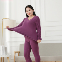 Ladies plus-size de velvet long-sleeved long-sleeved long-sleeved bottoming long-sleeved long-sleeved long-sleeved long-sleeved thick lock heat lock round neck