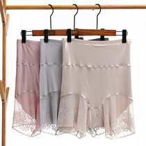 200 kg of large safety pants anti - walking 3 min short pants high waist waist without wearing pants without rolling fat mm cotton