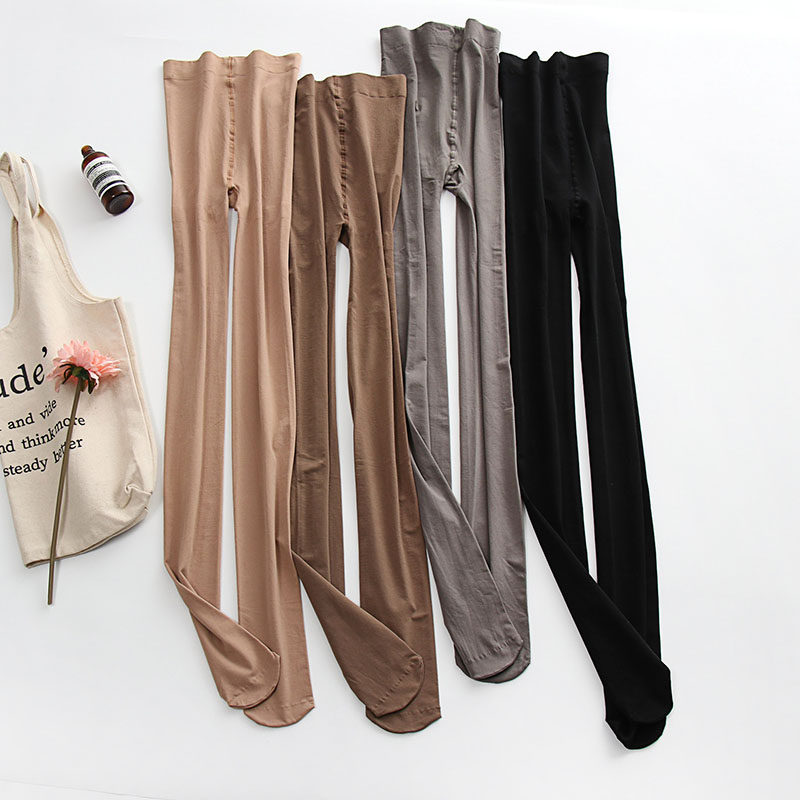 Large size silk stocking slim silk stocking slim fit pants plus gear high waist Increase lengthened summer overdraft fat mm200 catty