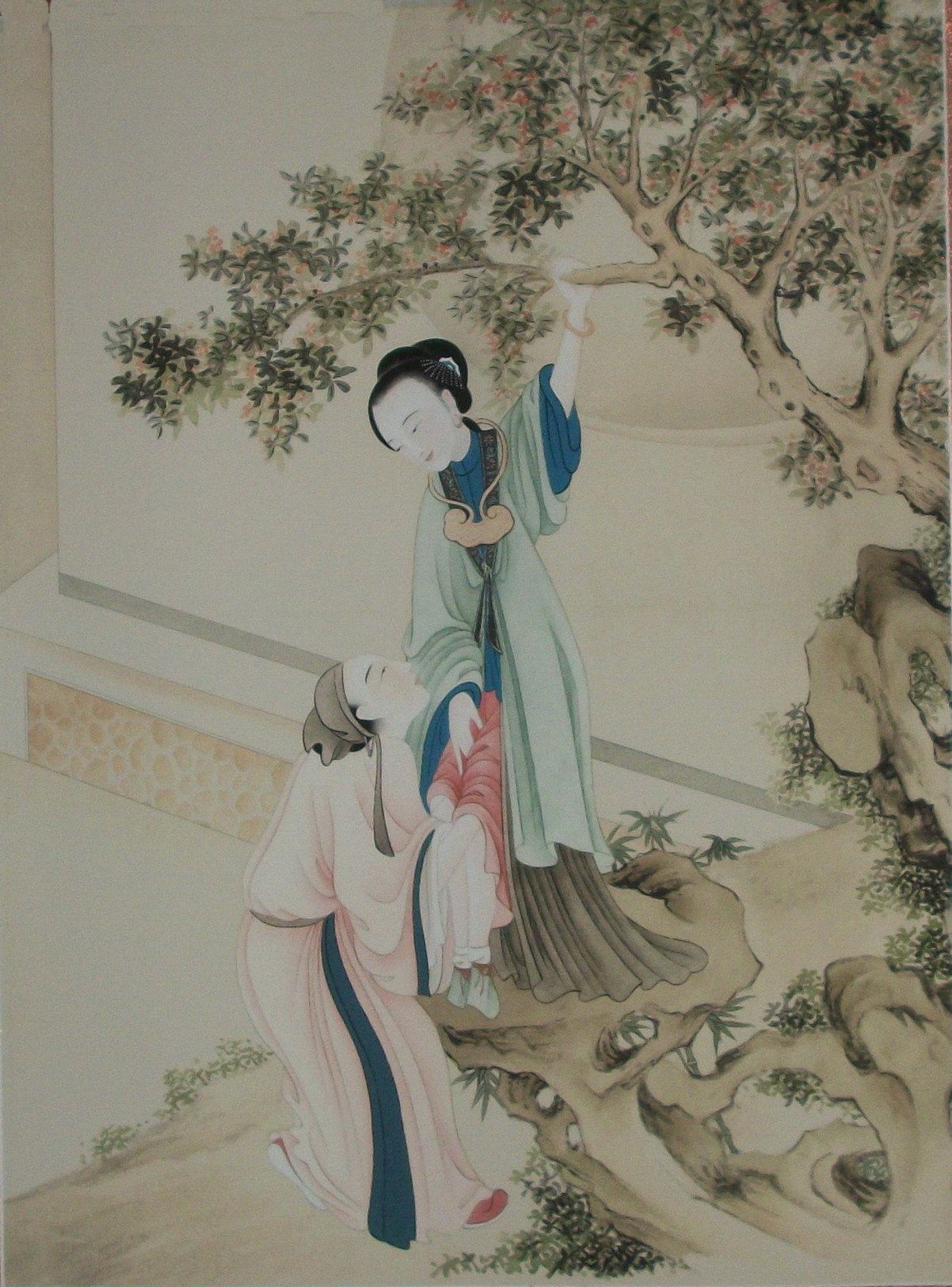 国画书画作品字画山水画行书唐寅唐伯虎春宫鸳鸯秘谱待黄昏赠装裱