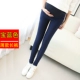 Quần bà bầu trong mùa thu đông cộng với quần nhung dày mặc quần dài co dãn nâng bụng quần bút chì cho bà bầu quần legging mùa thu và mùa đông