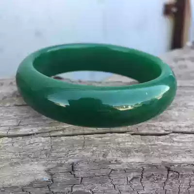 Dongling jade bracelet women's spinach green old material color deep foundation fine new product discount live broadcast