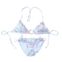 2018 mới tam giác gợi cảm siêu nhỏ quây quần gợi cảm bronzing trắng sóng điểm xúng xính bikini áo tắm nữ áo tắm - Bikinis bộ đồ tắm biển nữ