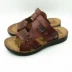 Giày nam đế xuồng mùa hè đế xuồng đôi mới sử dụng hỗ trợ mùa hè cho nam mang giày thông thường - Sandal