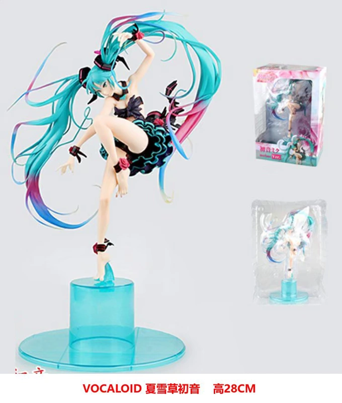 Hatsune Miku hình có thể di chuyển Miku đua lớn màu đỏ nhân vật kim cương hoa cam mùa hè cỏ tuyết Hatsune hình hộp - Capsule Đồ chơi / Búp bê / BJD / Đồ chơi binh sĩ