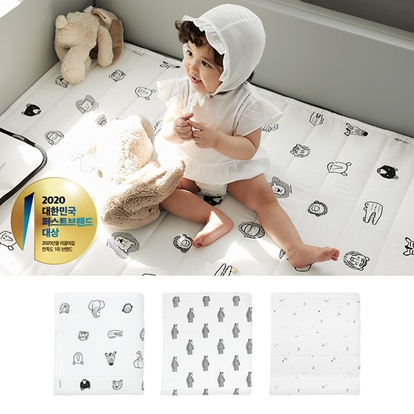 South Korea EMS-baby cartoon mesh mat mat summer bamboo fiber cotton refreshing breathable crawling mat