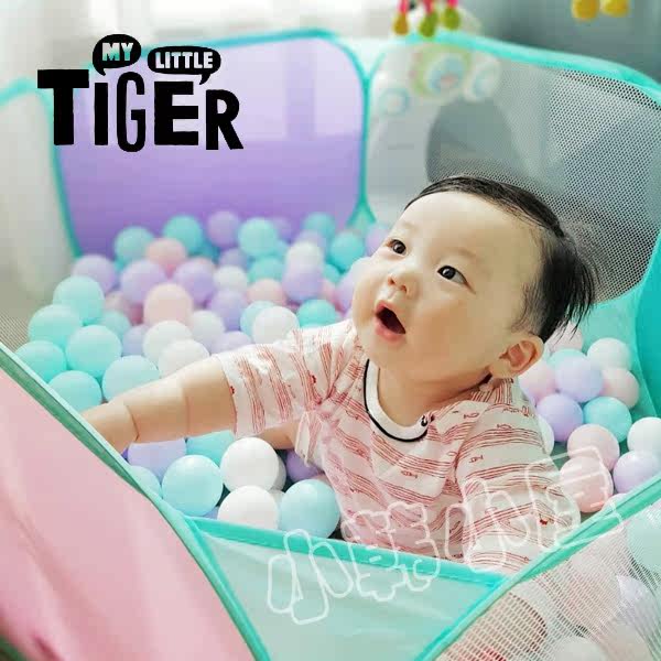 South Korea's EMS-Little Tiger Baby Bobo Ball Pool Baby Ocean Ball Stacked Game House Fence