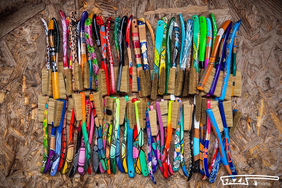 Spanish Faza brushes imported rock-climbing brush rock point brush