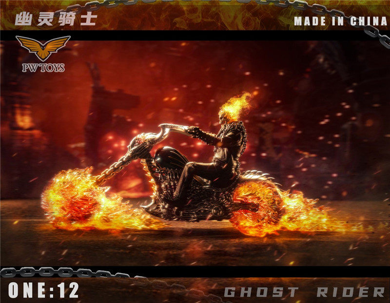 PWTOYS 1 12 ghost rider Hell mostor Nicola SKECHERS 6 inch mobile soldier occasionally pre-sale