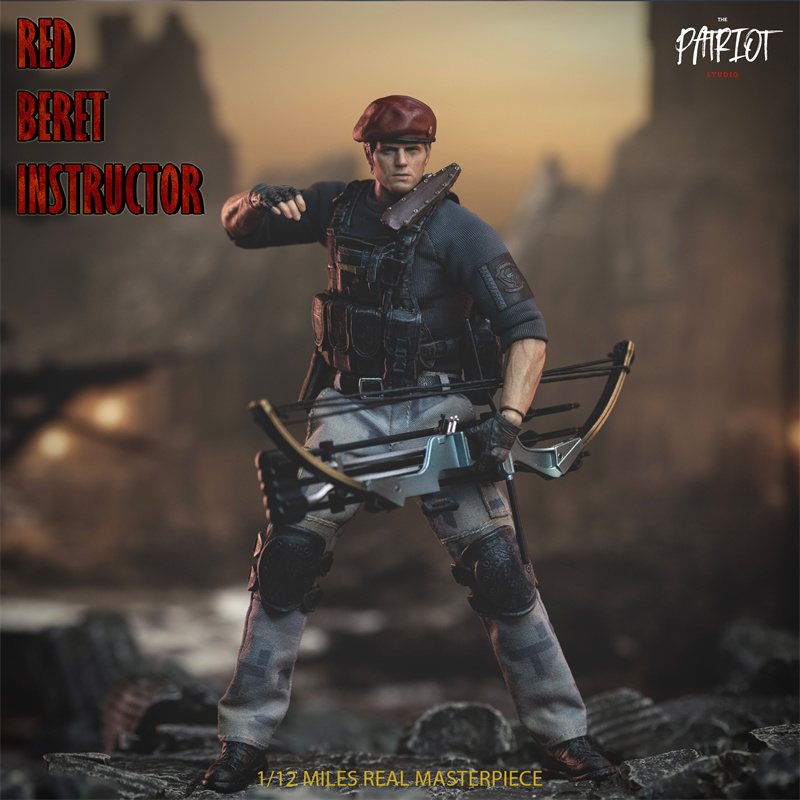 In Stock Patriot Studio Red Beret Instructor Jack Krossa 1/12 Scale Action Figure