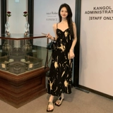 Пляжное платье, летняя юбка, коллекция 2023, цветочный принт, в цветочек, популярно в интернете, изысканный стиль