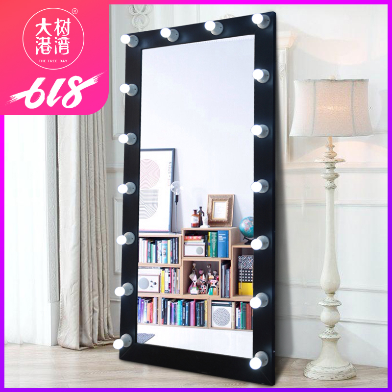 New Floor Mirror With Light Ing Full Length Make Up Dressing Clothing