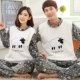 Mùa thu và mùa đông dày đồ ngủ nữ flannel san hô nhung nhà dịch vụ nam XXXL mã đồ ngủ chất béo phù hợp với cặp vợ chồng những bộ jumpsuit đẹp nhất