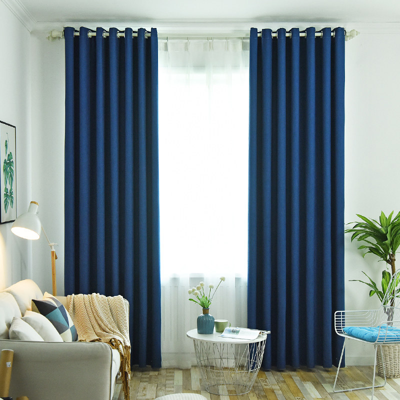 Curtain Finished Shade Windows Clot Shop Glass Greenhouse Klein Blue Bedroom Living-room Living-room Meteor Dark Blue