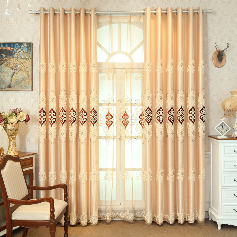 Window hangings 2022 new popular rooms Bedrooms shading cozy floor windows European-style living room finished upscale atmosphere