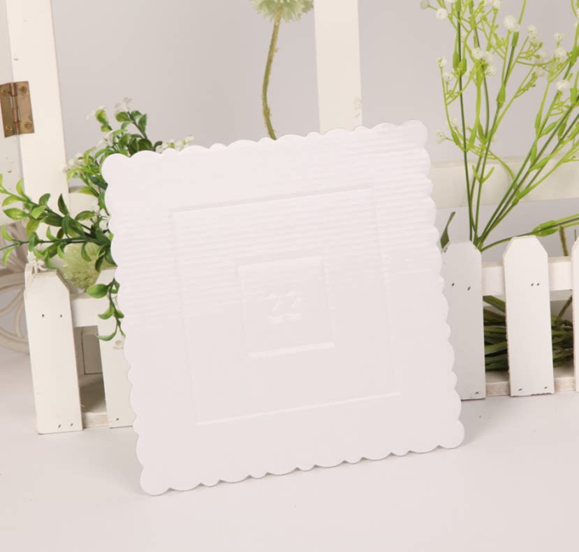 Baking packaging 6 inch 8 inch 10 inch 12 inch square cake box with inner support white bottom support gasket custom