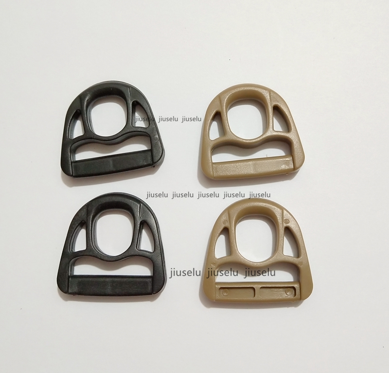 Phụ kiện hành lý khóa móc treo hình chữ D có móc treo vòng D-ring đường kính trong 2,5 cm kaki đen treo nhẫn - Phụ kiện hành lý phụ kiện túi xách handmade