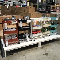 IKEA domestic Lasker trolley kitchen hot pot mobile dish rack Multi-layer shelf